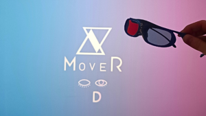 équipement pour les séances MoveR chez COP9 : écran et lunettes 3D